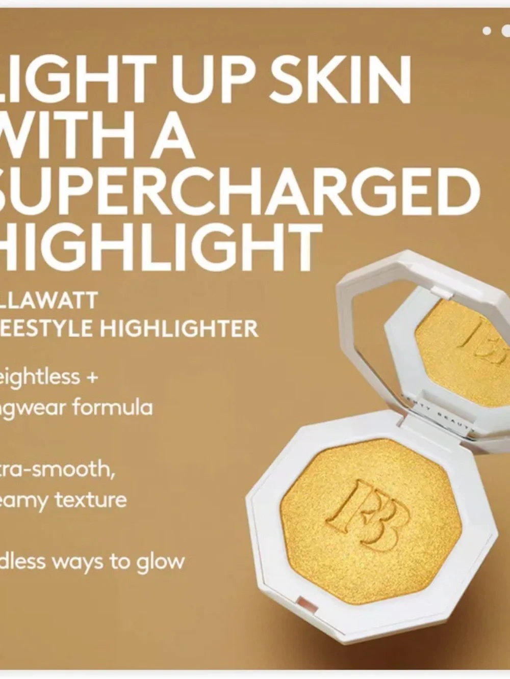 Fenty Beauty White Octagonal Compact Setting Powder